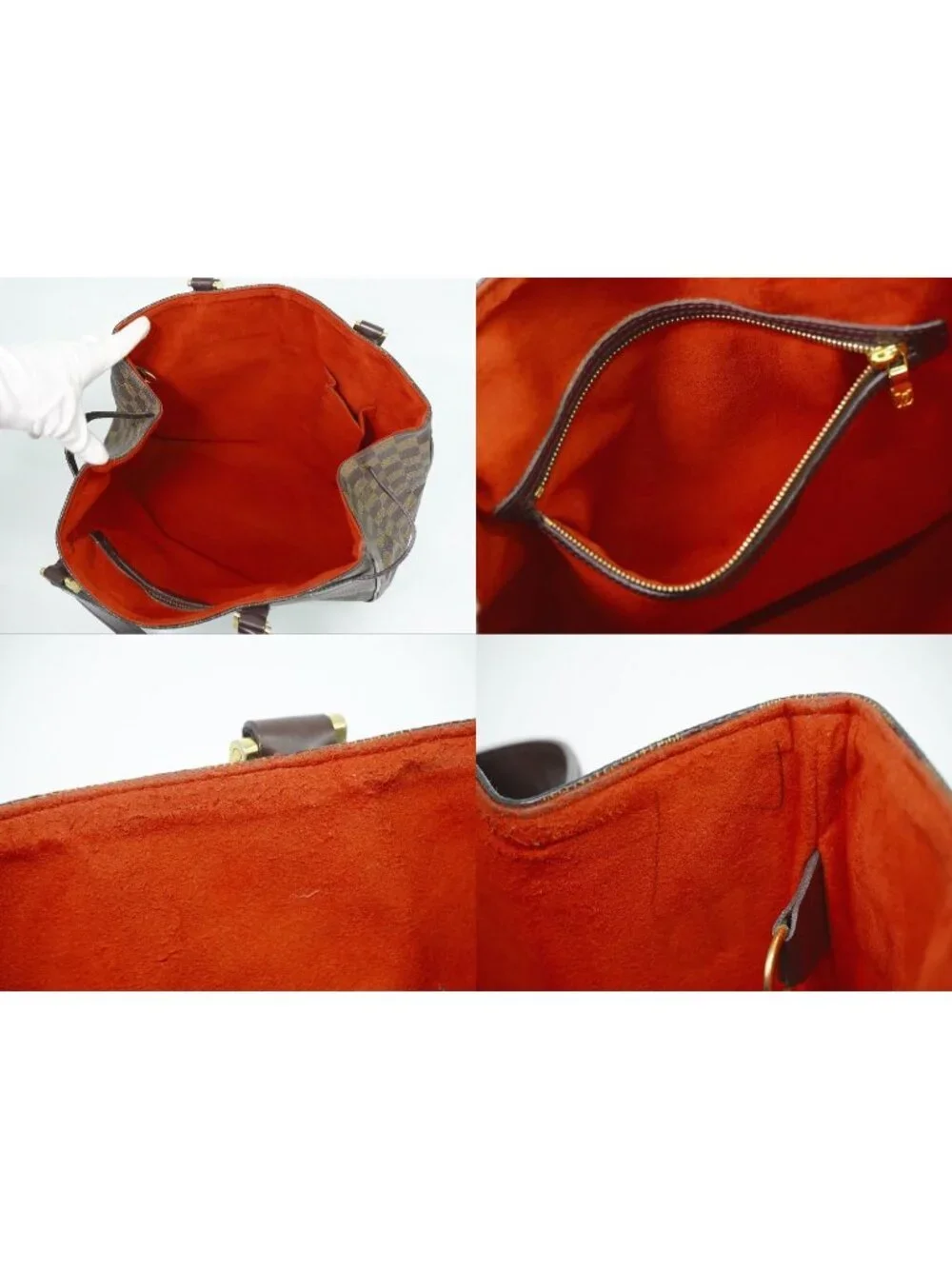 Louis Vuitton LV Uzes Damier Ebene Tote Brown